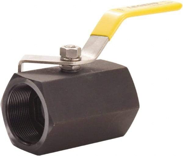 Legend Valve - 1/4" Pipe, Standard Port, Carbon Steel Standard Ball Valve - 1 Piece, FNPT x FNPT Ends, Lever Handle, 2,000 WOG, 150 WSP - Top Tool & Supply