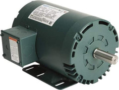 Leeson - 2 Max hp, 1,800 Max RPM, Premium Efficient Electric AC DC Motor - 230/460 V Input, Three Phase, 56HZ Frame, 7/8" Shaft Diam, Rigid Base Mount, ODP Enclosure - Top Tool & Supply