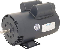 Leeson - 5 Max hp, 3,600 Max RPM, Electric AC DC Motor - 230 V Input, Single Phase, 56Y Frame, 5/8" Shaft Diam, Rigid Base Mount, ODP Enclosure - Top Tool & Supply