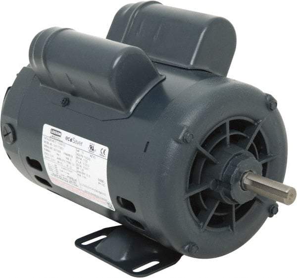 Leeson - 3/4 Max hp, 1,800 Max RPM, Premium Efficient Electric AC DC Motor - 115/230 V Input, Single Phase, 56 Frame, 5/8" Shaft Diam, Rigid Base Mount, ODP Enclosure - Top Tool & Supply