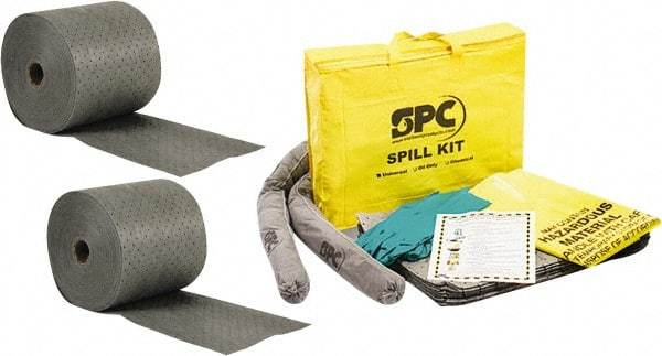 Brady SPC Sorbents - 24 Gal Capacity per Package, Universal Roll - 150' Long x 15" Wide, Gray, Polypropylene - Top Tool & Supply