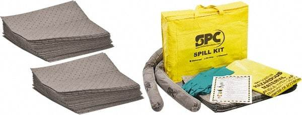 Brady SPC Sorbents - 26 Gal Capacity per Package, Universal Pad - 19" Long x 15" Wide, Gray, Polypropylene - Top Tool & Supply