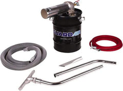 Guardair - 10 Gal Steel Tank, Air Powered Wet/Dry Vacuum - 10 Peak hp, 20' Hose Fitting, Cordless, Cartridge Filter - Top Tool & Supply