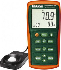 Extech - Light Meters Compatible Lighting: Fluorescent; Sodium; Mercury; Tungsten; Daylight Maximum Measurement (Lux): 1,000 - Top Tool & Supply