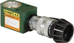 TK Simplex - 5/8" Stroke, 5 Ton Portable Hydraulic Single Acting Cylinder - 0.99 Sq In Effective Area, 0.6 Cu In Oil Capacity, 1.62 to 2.24" High, 1" Cyl Bore Diam, 1-1/8" Plunger Diam, 10,000 Max psi - Top Tool & Supply