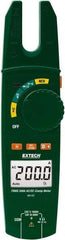 Extech - MA160, CAT III, Digital True RMS Clamp Meter with 0.57" Fork Jaws - 750 VAC, 1000 VDC, 200 AC/DC Amps, Measures Voltage, Capacitance, Continuity, Current, Resistance - Top Tool & Supply