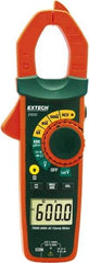 Extech - EX650, CAT III, Digital True RMS Auto Ranging Clamp Meter with 1.18" Clamp On Jaws - 750 VAC, 1000 VDC, 600 AC Amps, Measures Voltage, Capacitance, Continuity, Current, Resistance - Top Tool & Supply