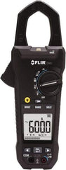 FLIR - CM82, CAT III, Digital True RMS Clamp Meter with 1.45" Clamp On Jaws - 1000 VAC/VDC, 600 AC/DC Amps, Measures Voltage, Capacitance, Current, Frequency, Resistance - Top Tool & Supply