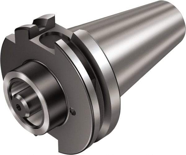 Sandvik Coromant - C8 System Size, ISO50 Taper, Modular Tool Holding System Adapter - 70mm Projection, 80mm Body Diam, 171.8mm OAL, Through Coolant - Exact Industrial Supply