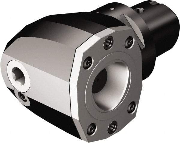 Sandvik Coromant - C6 Outside Modular Connection, C5 Inside Modular Connection, Capto to Capto Reducing Adapter - 87mm Projection, 125mm OAL, Through Coolant - Exact Industrial Supply