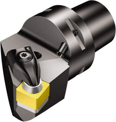 Sandvik Coromant - Right Hand Cut, Size C6, SNG 452 & SNGN 12 07 08 Insert Compatiblity, Modular Turning & Profiling Cutting Unit Head - 35mm Ctr to Cutting Edge, 65mm Head Length, Through Coolant, Series T-Max - Top Tool & Supply