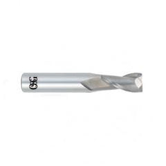 1/2 Dia. x 3 Overall Length 2-Flute .030 C/R Solid Carbide SE End Mill-Round Shank-Center Cutting-Uncoated - Top Tool & Supply