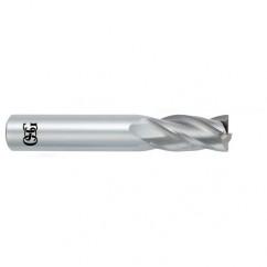 3/8 Dia. x 2-1/2 Overall Length 4-Flute .030 C/R Solid Carbide SE End Mill-Round Shank-Center Cutting-Uncoated - Top Tool & Supply