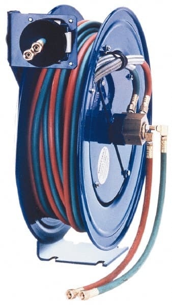 CoxReels - Welding Hose Reels; Length (Inch): 17-1/4 ; Hose Length (Feet): 25.00; 25.0 ; Inside Diameter (Inch): 1/4 ; Maximum Working Pressure (psi): 200.0; 200.00 - Exact Industrial Supply