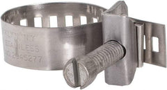 IDEAL TRIDON - SAE Size 12, 11/16 to 1-1/4" Diam, Stainless Steel Double Lock Hose Worm Drive Clamp - Material Grade 301 - Top Tool & Supply