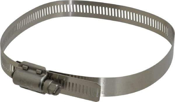 IDEAL TRIDON - SAE Size 80, 2-7/16 to 5-1/2" Diam, Stainless Steel Quick Engagement Hose Worm Drive Clamp - Material Grade 304 - Top Tool & Supply