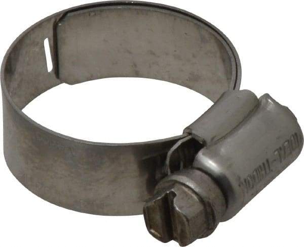 IDEAL TRIDON - SAE Size 12, 11/16 to 1-1/4" Diam, Stainless Steel Lined Worm Drive Clamp - Material Grade 316 - Top Tool & Supply