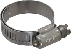 IDEAL TRIDON - SAE Size 16, 3/4 to 1-1/2" Diam, Stainless Steel Lined Worm Drive Clamp - Material Grade 316 - Top Tool & Supply