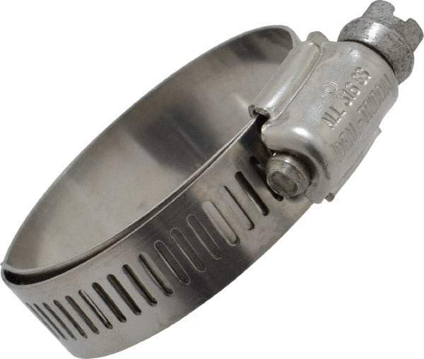 IDEAL TRIDON - SAE Size 20, 13/16 to 1-3/4" Diam, Stainless Steel Lined Worm Drive Clamp - Material Grade 316 - Top Tool & Supply