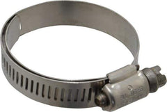 IDEAL TRIDON - SAE Size 24, 1-1/16 to 2" Diam, Stainless Steel Lined Worm Drive Clamp - Material Grade 316 - Top Tool & Supply