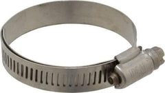 IDEAL TRIDON - SAE Size 28, 1-1/4 to 2-1/4" Diam, Stainless Steel Lined Worm Drive Clamp - Material Grade 316 - Top Tool & Supply