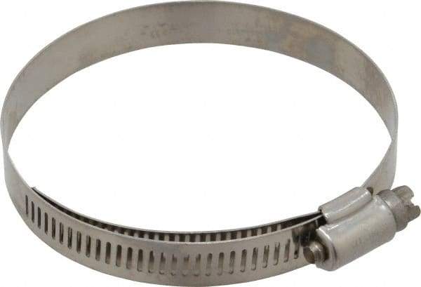 IDEAL TRIDON - SAE Size 48, 2-9/16 to 3-1/2" Diam, Stainless Steel Lined Worm Drive Clamp - Material Grade 316 - Top Tool & Supply