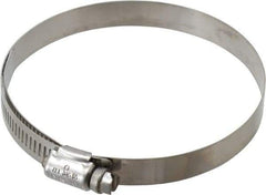 IDEAL TRIDON - SAE Size 56, 3-1/16 to 4" Diam, Stainless Steel Lined Worm Drive Clamp - Material Grade 316 - Top Tool & Supply