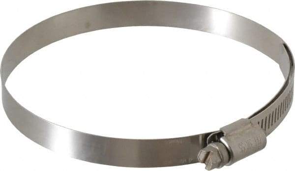 IDEAL TRIDON - SAE Size 64, 3-9/16 to 4-1/2" Diam, Stainless Steel Lined Worm Drive Clamp - Material Grade 316 - Top Tool & Supply