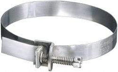 IDEAL TRIDON - SAE Size 72, 1 to 5" Diam, Galvanized Steel Adjustable Strap Worm Drive Clamp - Top Tool & Supply