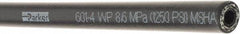 Parker - -4 Hose Size, 1/4" ID, 1,250 psi Work Pressure Hydraulic Hose - 3" Radius, Synthetic Rubber, -40°F to 257°F - Top Tool & Supply