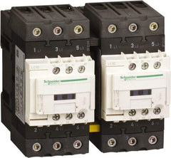 Schneider Electric - 3 Pole, 120 Coil VAC at 50 Hz and 120 Coil VAC at 60 Hz, 40 Amp, IEC Contactor - 1 Phase hp: 3 hp (115), 5 hp (230/240), 3 Phase hp: 10 hp (200/208), 10 hp (230/240), 30 hp (460/480), 30 hp (575/600) - Top Tool & Supply