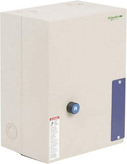 Schneider Electric - 3 Pole, 80 Amp, 120 Coil VAC, Nonreversible Enclosed IEC Motor Starter - 1 Phase Hp: 15 at 240 VAC, 7.5 at 120 VAC, 3 Phase Hp: 25 at 208 VAC, 30 at 230 VAC, 60 at 460 VAC, 60 at 575 VAC - Top Tool & Supply