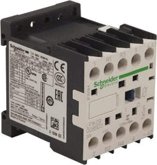 Schneider Electric - 4 Pole, 24 Coil VDC, 16 Amp at 690 VAC and 20 Amp at 440 VAC, Nonreversible IEC Contactor - BS 5424, CSA, IEC 60947, NF C 63-110, RoHS Compliant, UL Listed, VDE 0660 - Top Tool & Supply