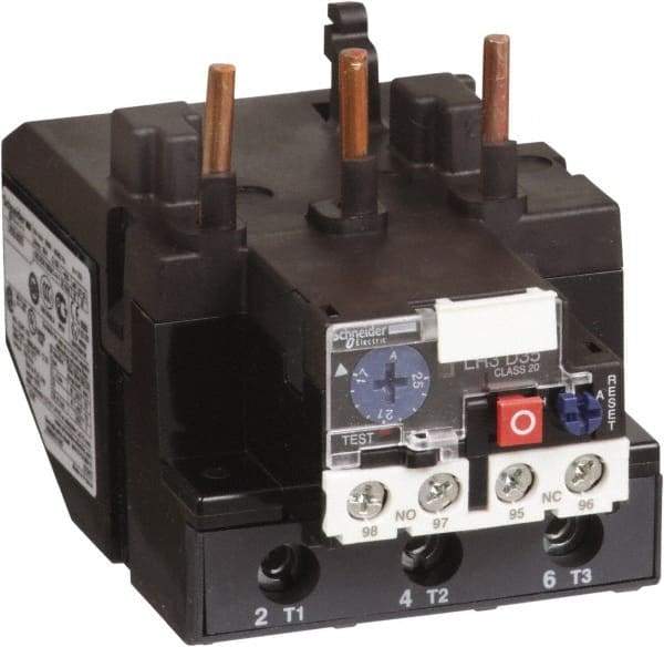 Schneider Electric - 37 to 50 Amp, 690 VAC, Thermal IEC Overload Relay - Trip Class 20, For Use with LC1D80 and LC1D95 - Top Tool & Supply