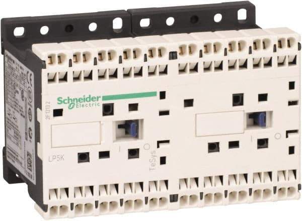 Schneider Electric - 3 Pole, 24 Coil VDC, 16 Amp at 690 VAC, 20 Amp at 440 VAC and 9 Amp at 440 VAC, Reversible IEC Contactor - BS 5424, CSA, IEC 60947, NF C 63-110, RoHS Compliant, UL Listed, VDE 0660 - Top Tool & Supply