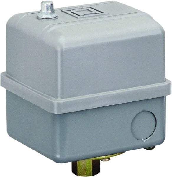 Square D - 1, 7, 9 and 3R NEMA Rated, 80 to 100 psi, Electromechanical Pressure and Level Switch - Adjustable Pressure, 575 VAC, L1-T1, L2-T2 Terminal, For Use with Square D Pumptrol - Top Tool & Supply