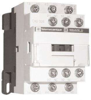 Schneider Electric - 2NC/3NO, 24 VAC at 50/60 Hz Control Relay - 17 V - Top Tool & Supply