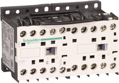 Schneider Electric - 3 Pole, 120 Coil VAC at 50/60 Hz, 12 Amp at 440 VAC, 16 Amp at 690 VAC and 20 Amp at 440 VAC, Reversible IEC Contactor - BS 5424, CSA, IEC 60947, NF C 63-110, RoHS Compliant, UL Listed, VDE 0660 - Top Tool & Supply