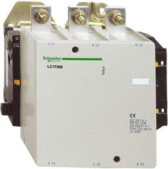 Schneider Electric - 3 Pole, 500 Amp at 440 VAC and 700 Amp at 440 VAC, Nonreversible IEC Contactor - Bureau Veritas, CCC, CSA, DNV, EN/IEC 60947-1, EN/IEC 60947-4-1, GL, JEM 1038, LROS, RINA, RMRoS, RoHS Compliant, UL Listed - Top Tool & Supply