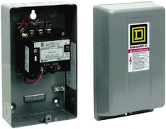 Square D - 2 Pole, 110 Coil VAC at 50 Hz and 120 Coil VAC at 60 Hz, 9 Amp NEMA Contactor - NEMA 1 Enclosure, 50 Hz at 110 VAC and 60 Hz at 120 VAC - Top Tool & Supply