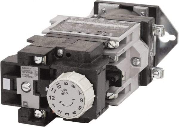 Square D - Time Delay Relay - 5 & 10 Contact Amp, 24 VDC - Top Tool & Supply