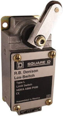 Square D - DPDT, NC/NO, 600 Volt, Screw Terminal, Rotary Spring Return Actuator, General Purpose Limit Switch - 1, 2, 4, 12, 13 NEMA Rating, IP67 IPR Rating - Top Tool & Supply