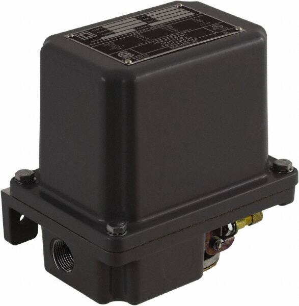 Square D - 4 NEMA Rated, DPST, 130 to 175 psi, Electromechanical Pressure and Level Switch - Exact Industrial Supply