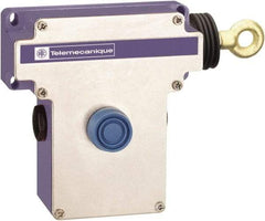 Telemecanique Sensors - 10 Amp, 2NO/2NC Configuration, Right Hand Operation, Rope Operated Limit Switch - Pushbutton Reset, Cable Pull, 300 VAC - Top Tool & Supply