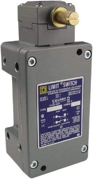 Square D - SPDT, NC/NO, 600 Volt Screw Terminal, Rotary Head Actuator, General Purpose Limit Switch - 1, 2, 4, 6, 12, 13, 6P NEMA Rating, IP67 IPR Rating - Top Tool & Supply