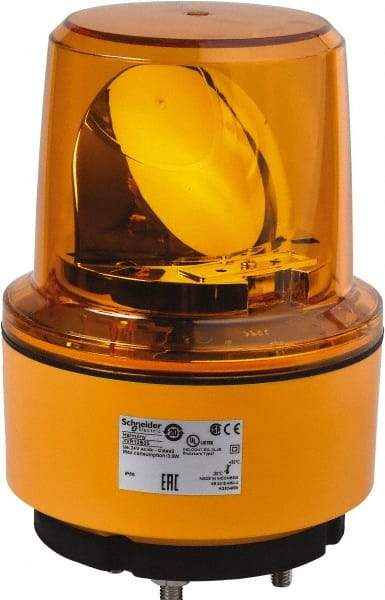 Schneider Electric - 24 VDC, 125 mAmp, Rotating Beacon LED Light - Surface Mounted, 7.05 Inch High, 130mm Diameter, 162 Flashes per min - Top Tool & Supply