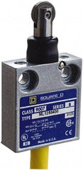 Square D - SPDT, NC/NO, 240 VAC, Prewired Terminal, Roller Plunger Actuator, General Purpose Limit Switch - 1, 2, 4, 6, 6P NEMA Rating, IP67 IPR Rating, 80 Ounce Operating Force - Top Tool & Supply