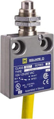 Square D - SPDT, NC/NO, 240 VAC, Prewired Terminal, Plunger Actuator, General Purpose Limit Switch - 1, 2, 4, 6, 6P NEMA Rating, IP67 IPR Rating, Panel Mount, 80 Ounce Operating Force - Top Tool & Supply