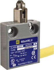 Square D - SPDT, NC/NO, 240 VAC, Prewired Terminal, Roller Plunger Actuator, General Purpose Limit Switch - 1, 2, 4, 6, 6P NEMA Rating, IP67 IPR Rating, 80 Ounce Operating Force - Top Tool & Supply