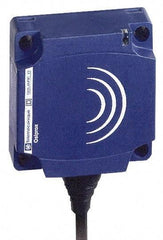 Telemecanique Sensors - NPN, PNP, NC, Flat, Inductive Proximity Sensor - 2 Wires, IP68, 12 to 24 VDC, 40mm Wide - Top Tool & Supply